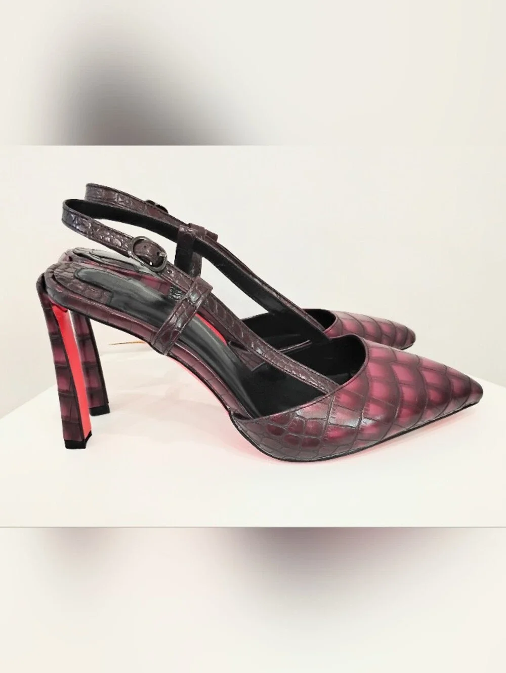 LOUBOUTIN INSPIRED SLING BACK HEELS NWOT